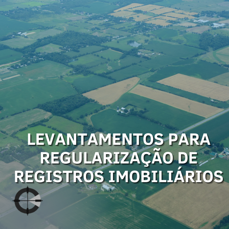 Levantamentos para regularização de registros imobiliários